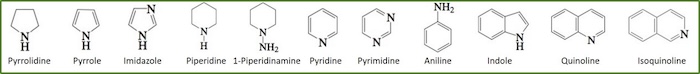 naming cyclic amines